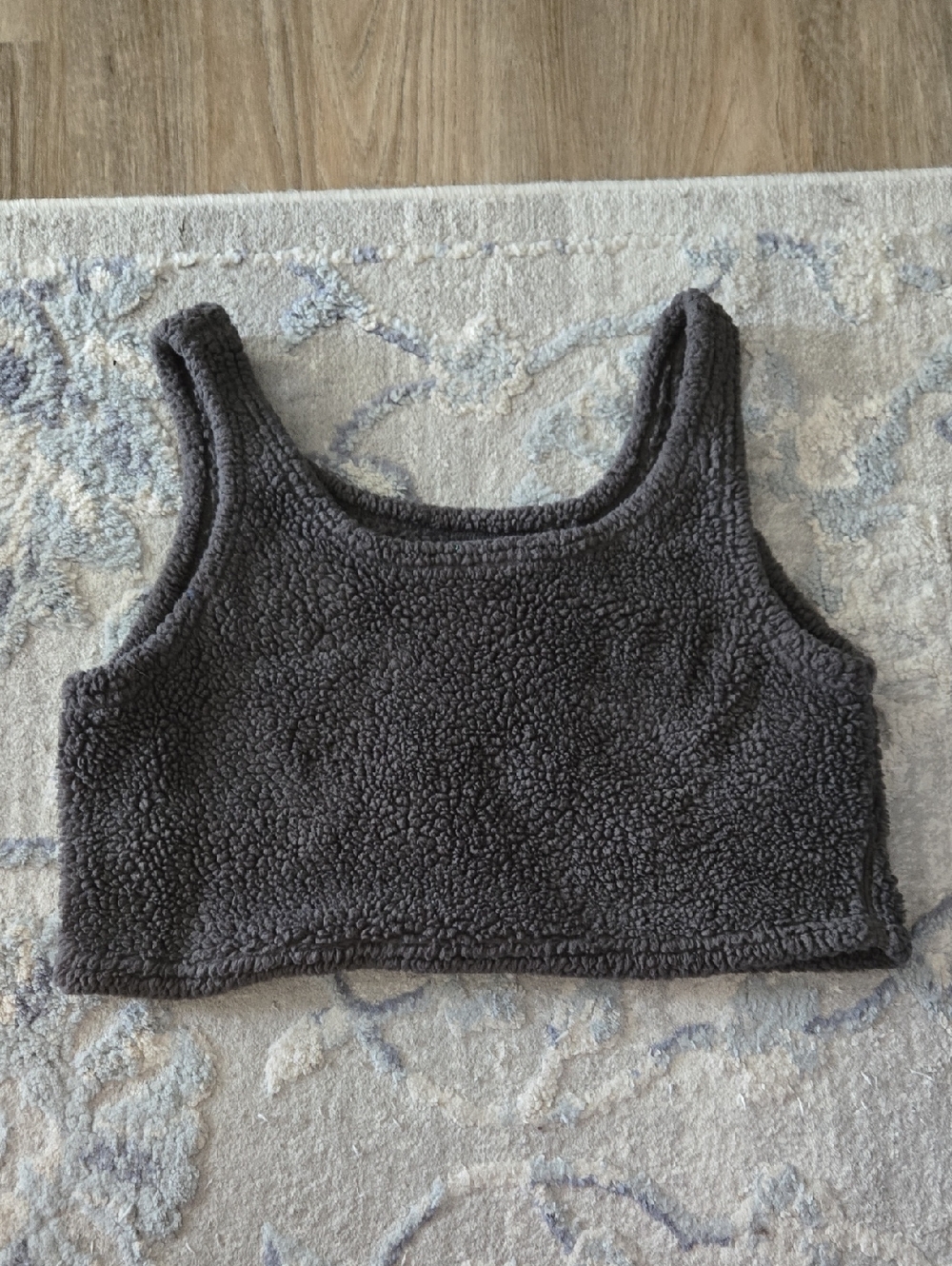 SHEIN Fuzzy Cropped Bra Top